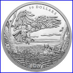 2022 Canada $30 Fine Silver Coin Multifaceted Animal Family Bald Eagles