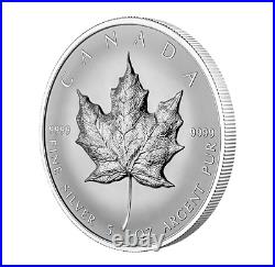2022 Canada $50 Dollars Pure Silver Coin Ultra-High Relief Silver Maple Leaf