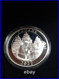 2022 Canada $50 Magic of the Season 3oz 99.99 pure Silver Glow in Dark Coin