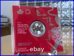 2022 Canada $5 Coin YEAR OF THE TIGER 1 oz. 9999 Fine Silver