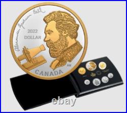 2022 Canada Alexander Graham Bell Silver Proof Set 99.99% Pure Silver Coin