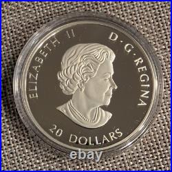 2022 Canada Colourful Birds Cedar Waxwing Pure Silver Coin with Colour