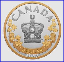 2022 Canada Dollar Imperial State Crown $1 99.99% Pure Silver Coin