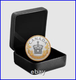 2022 Canada Dollar Imperial State Crown $1 99.99% Pure Silver Coin