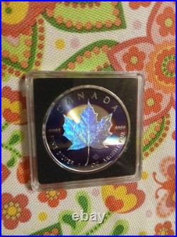 2022 Canada Elizabeth II VaporWave, 1oz. 9999 Silver, Metallic/Holo, 072/100