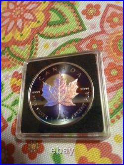 2022 Canada Elizabeth II VaporWave, 1oz. 9999 Silver, Metallic/Holo, 072/100