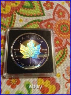 2022 Canada Elizabeth II VaporWave, 1oz. 9999 Silver, Metallic/Holo, 072/100