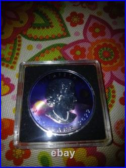 2022 Canada Elizabeth II VaporWave, 1oz. 9999 Silver, Metallic/Holo, 072/100