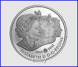 2022 Canada Imperial State Crown Queen Elizabeth II $20 99.99% Pure Silver Coin
