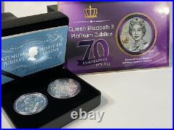 2022 Canada Queen Elizabeth II Platinum Jubilee Double Silver Coin Proof Set