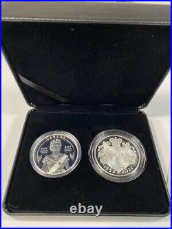 2022 Canada Queen Elizabeth II Platinum Jubilee Double Silver Coin Proof Set