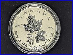2022 Canada Radiant Crown Fractional Maple Leaf 5 Coin Set Pure Silver Coins