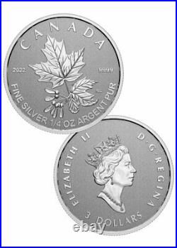 2022 Canada Silver Maple Leaf 5-Coin Set Radiant Crown Reverse Proof OGP
