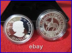 2022 Canada The Queen's Platinum Jubilee Celebration Silver 2 Coin Proof Set
