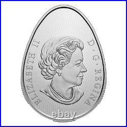 2022 Canada Traditional Ukrainian Pysanka 20$ 99.99% Pure Silver Egg Shaped Coin