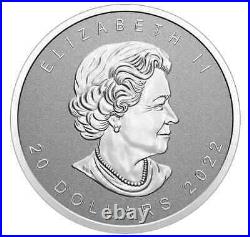 2022 Canada Ultra High Relief Maple Leaf SML $20 1 oz coin 99.99% Silver