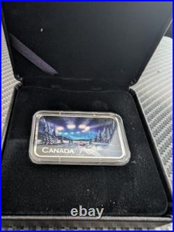 2022 Canada Yukon UFO Encounter 1oz 99.99 Proof Silvercoin Glow In The dark