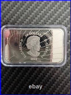 2022 Canada Yukon UFO Encounter 1oz 99.99 Proof Silvercoin Glow In The dark