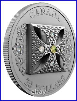 2022 Queen Elizabeth II Diamond Diadem silver coin Canada COA # 1954