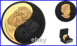2022'The Sea Otter-Black and Gold' $20 Silver Fine 1oz Coin(RCM 203516)(20504)