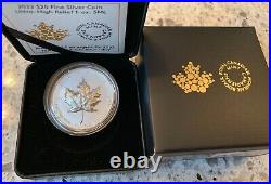 2022 Ultra-High Relief Maple Leaf Pure 1oz Silver Coin Canada