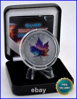 2023 1OZ Silver Canada Maple Leaf Universum Universe Space ONLY 250pc Etui RARE