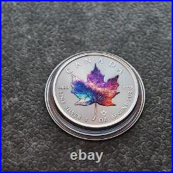 2023 1OZ Silver Canada Maple Leaf Universum Universe Space ONLY 250pc Etui RARE