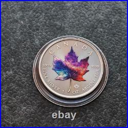 2023 1OZ Silver Canada Maple Leaf Universum Universe Space ONLY 250pc Etui RARE