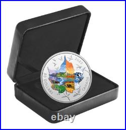 2023 $50 Canadian Collage Four Seasons Pure Silver Coin