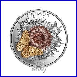 2023 $50 Fine Silver Coin The Monarch and The Bloom. 9999
