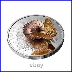 2023 $50 Fine Silver Coin The Monarch and The Bloom. 999