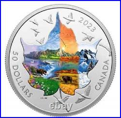 2023 $50 Pure Silver Canada Coin Four Seasons RCM coin 3oz Silver Bullion