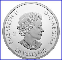 2023 CANADA $20 MAGIC of the SEASON 1oz. 9999 Pure Silver Glow-In-The-Dark Coin