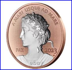 2023 Canada $1 Peace Dollar Pure Silver Coin with Rose Gold 2023 Canada $1 Peace Dollar Pure Silver Coin with Rose Gold
