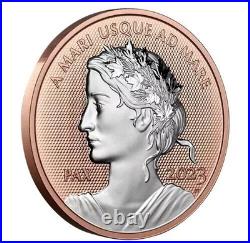 2023 Canada $1 Peace Dollar Pure Silver Coin with Rose Gold 2023 Canada $1 Peace Dollar Pure Silver Coin with Rose Gold