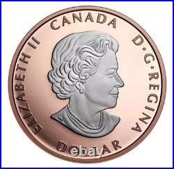 2023 Canada $1 Peace Dollar Pure Silver Coin with Rose Gold 2023 Canada $1 Peace Dollar Pure Silver Coin with Rose Gold