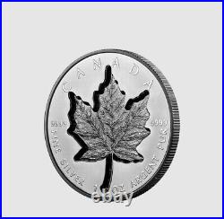 2023 Canada 1 oz. Pure Silver and 2 oz. Pure Gold Super Incuse Maple Leaf Coin