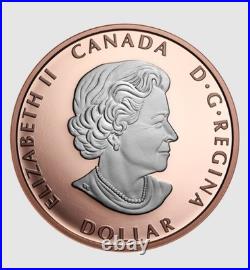 2023 Canada 1oz Rose Gold Plated Pure Silver Coin Peace Dollar