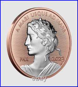 2023 Canada 1oz Rose Gold Plated Pure Silver Coin Peace Dollar