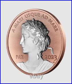 2023 Canada 1oz Rose Gold Plated Pure Silver Coin Peace Dollar