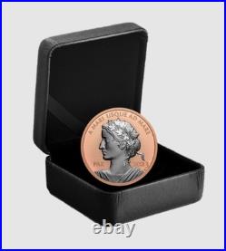 2023 Canada 1oz Rose Gold Plated Pure Silver Coin Peace Dollar