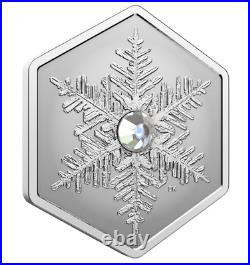 2023 Canada $20 Hexagon Crystal Snowflake Pure Silver Coin