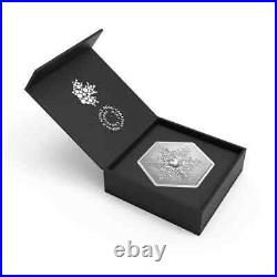 2023 Canada $20 Pure Silver Hexagon Coin with Crystal Snowflake