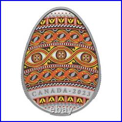 2023 Canada $20 Ukrainian Pysanka? . 9999 Pure 1 oz Silver Coin COA + Box