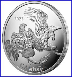 2023 Canada $30 The Striking Bald Eagle Pure Silver Coin