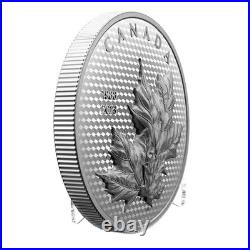 2023 Canada $50 Maple Leaves in Motion UHR 5oz. 9999 Silver Proof Mintage 2000