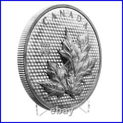 2023 Canada $50 Maple Leaves in Motion UHR 5oz. 9999 Silver Proof Mintage 2000