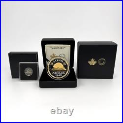 2023 Canada 5 Cent 1947 Maple Leaf Mark 2 oz Pure Silver Coin with BONUS COIN