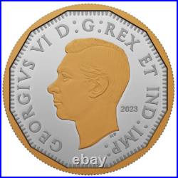 2023 Canada 5 Cent 1947 Maple Leaf Mark 2 oz Pure Silver Coin with BONUS COIN