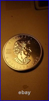 2023 Canada 99.99 Percent Pure Silver One Oz Maple Leaf Coin 70 Years Of Queen